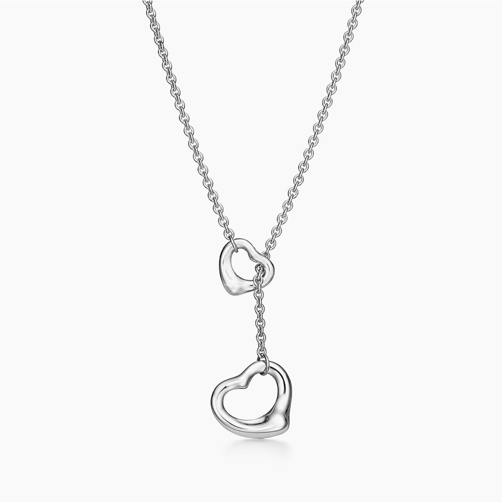 Tiffany & Co. open heart lariat necklace